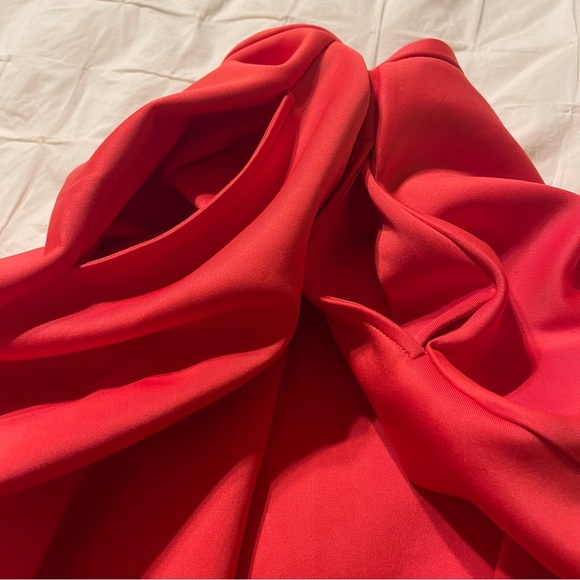 TED BAKER orange pleated‎ skater knee length skirt - Picture 10 of 12